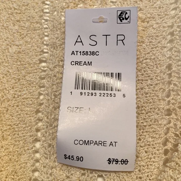 Brand New Astr Cream Sweater - Picture 7 of 7
